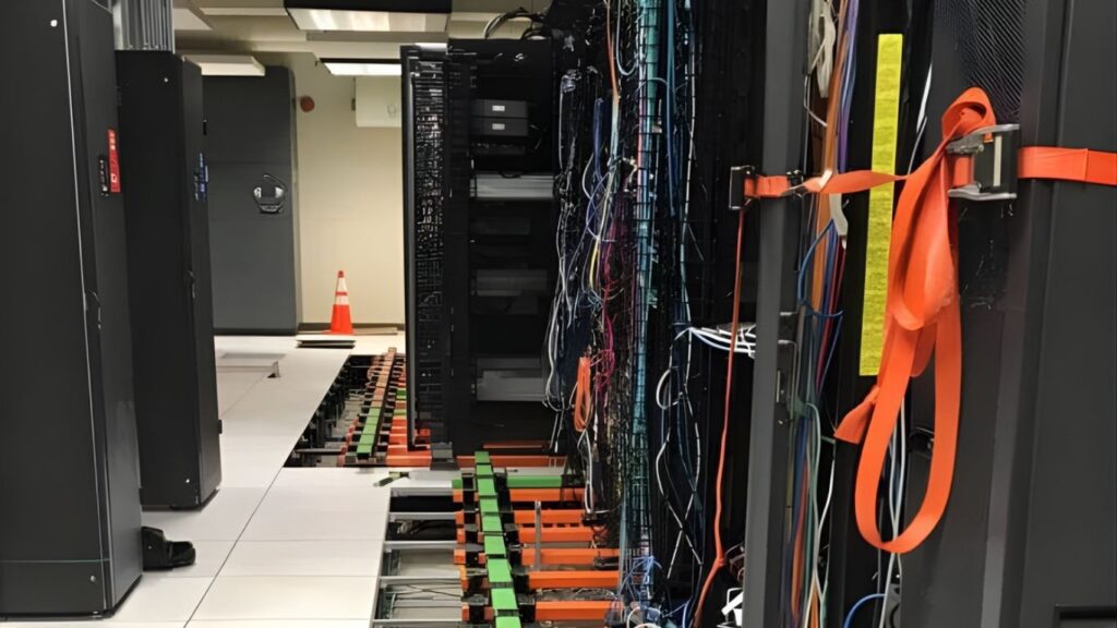 a live rack lifting procedure with a data center relocation service
